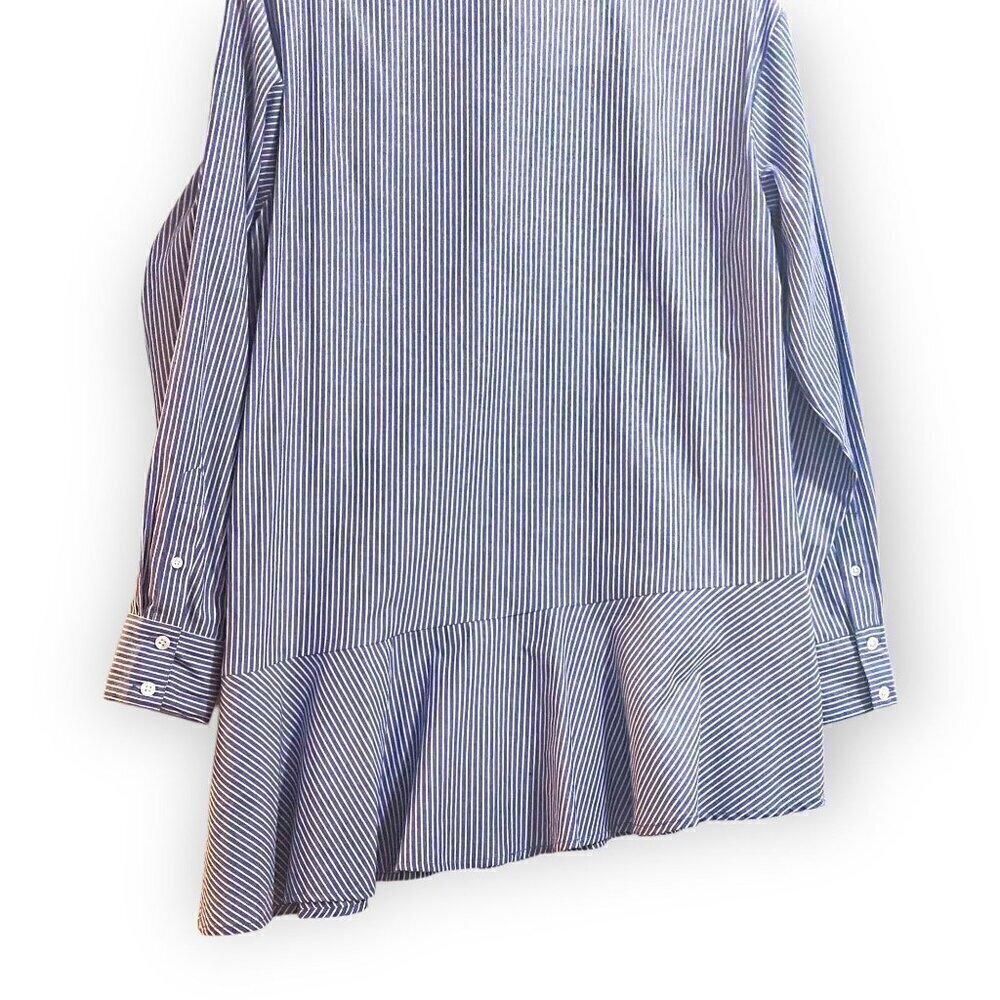 Veronica Beard Gilda Oversized Striped Cotton shirt. Size 4, New with tag. - Picture 10 of 15